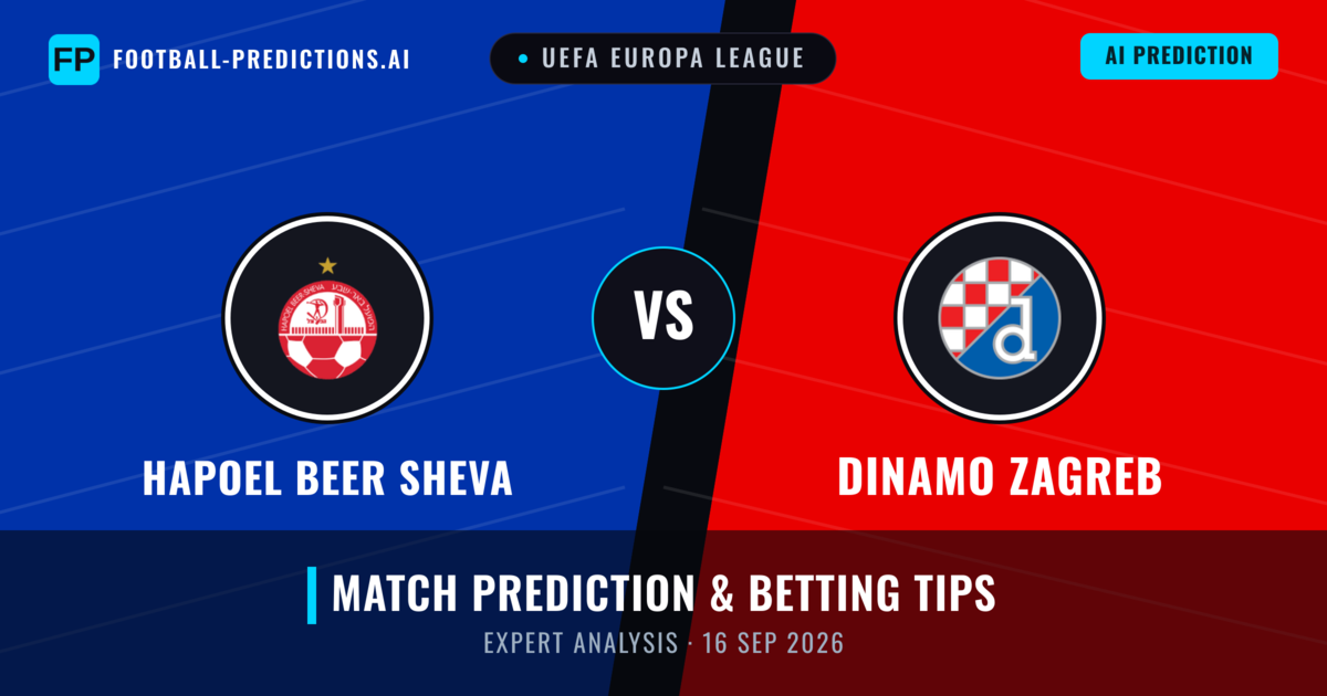 Hapoel Beer Sheva vs Dinamo Zagreb — match prediction & preview
