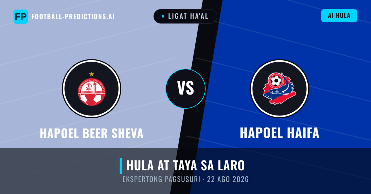 Hapoel Beer Sheva vs Hapoel Haifa — hula at preview ng laban