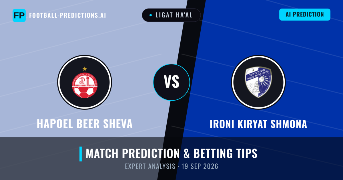 Hapoel Beer Sheva vs Ironi Kiryat Shmona — match prediction & preview