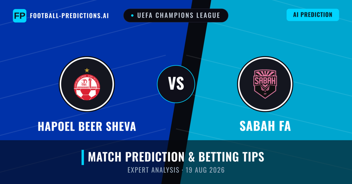 Hapoel Beer Sheva vs Sabah FA — match prediction & preview