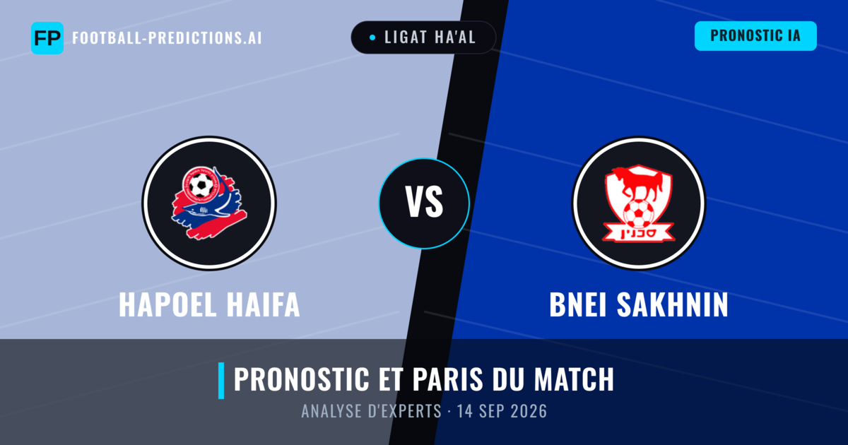 Hapoel Haifa vs Bnei Sakhnin — pronostic et avant-match