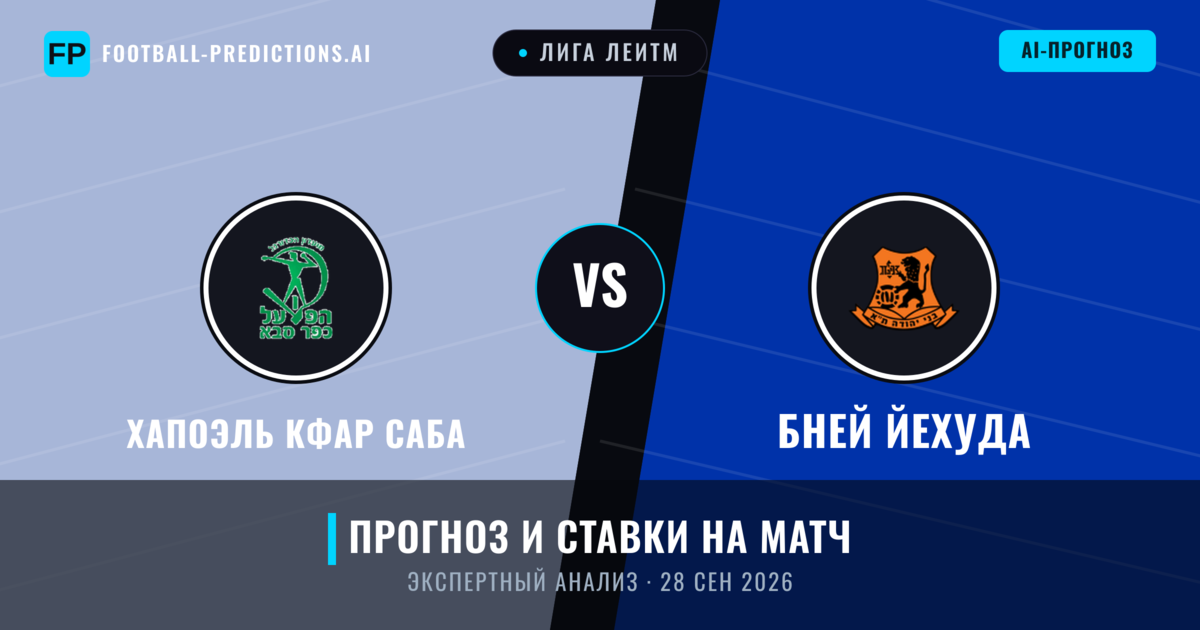 Хапоэль Кфар Саба – Бней Йехуда — прогноз и превью матча