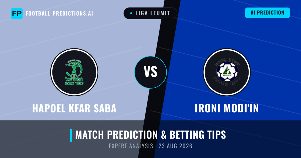 Hapoel Kfar Saba vs Ironi Modi'in — match prediction & preview