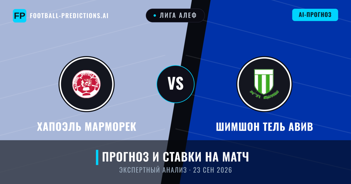 Хапоэль Марморек – Шимшон Тель Авив — прогноз и превью матча