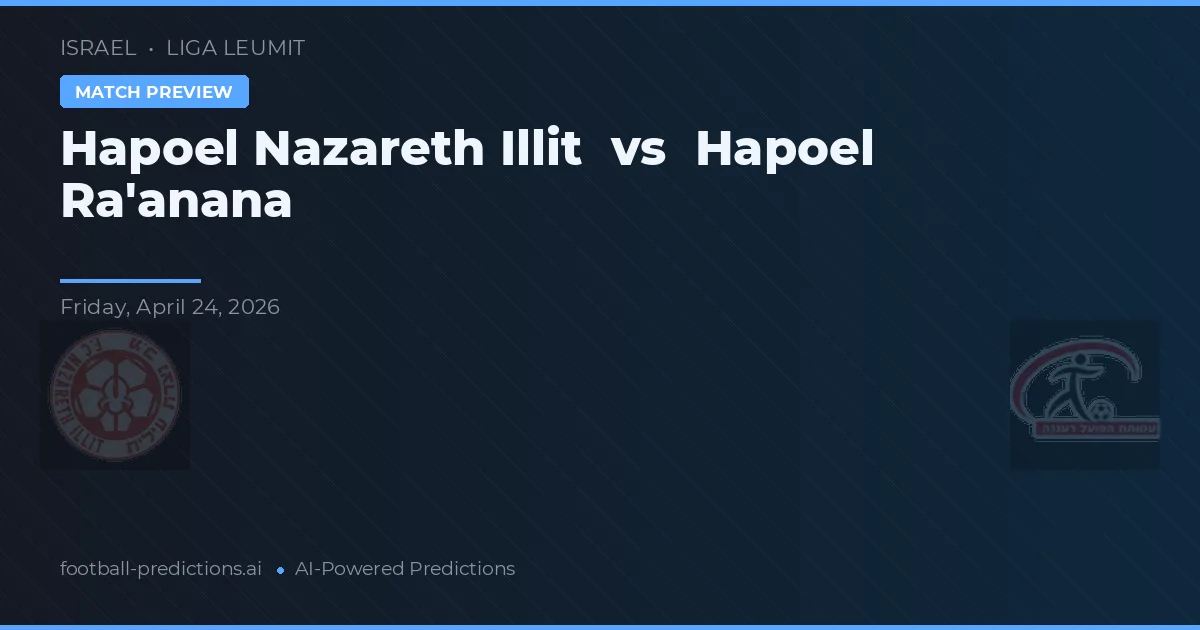 Hapoel Ra'anana vs Hapoel Nazareth Illit — match prediction & preview