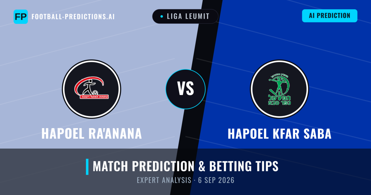 Hapoel Ra'anana vs Hapoel Kfar Saba — match prediction & preview