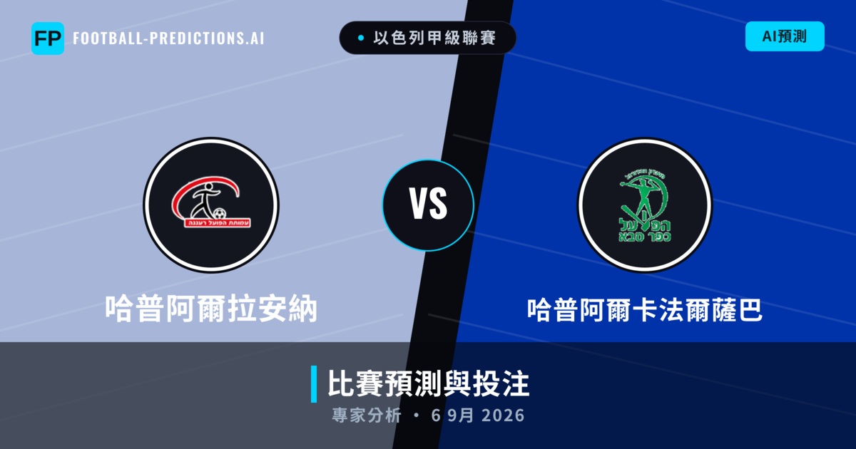 哈普阿爾拉安納 vs 哈普阿爾卡法爾薩巴 — 比赛预测和前瞻