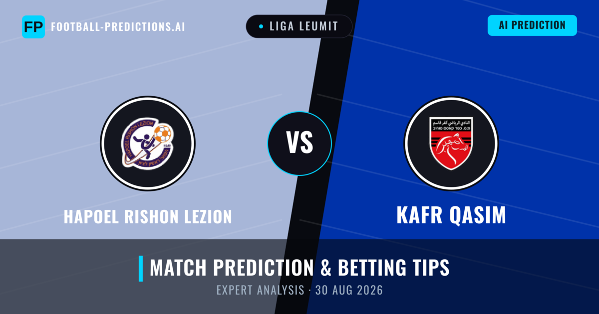 Hapoel Rishon LeZion vs Kafr Qasim — match prediction & preview