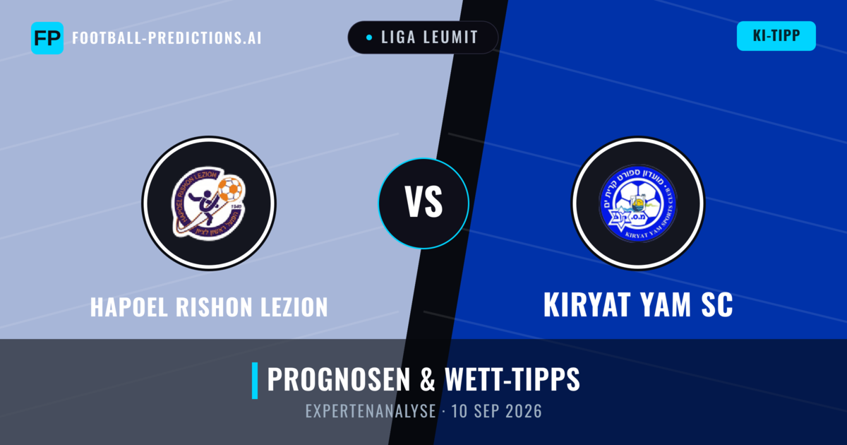 Hapoel Rishon LeZion vs Kiryat Yam SC — Prognose und Spielvorschau