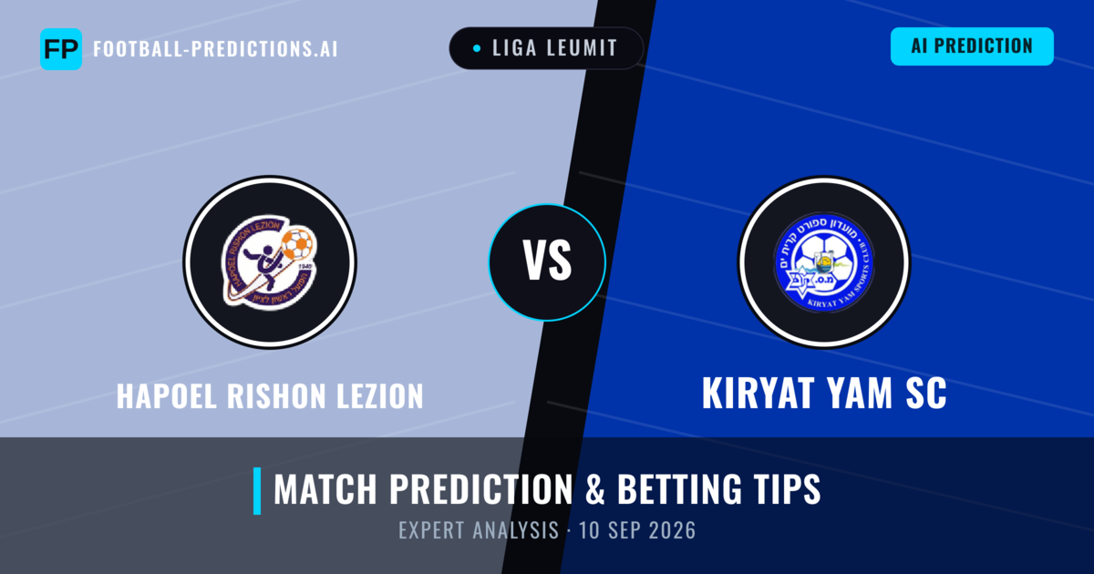 Hapoel Rishon LeZion vs Kiryat Yam SC — match prediction & preview