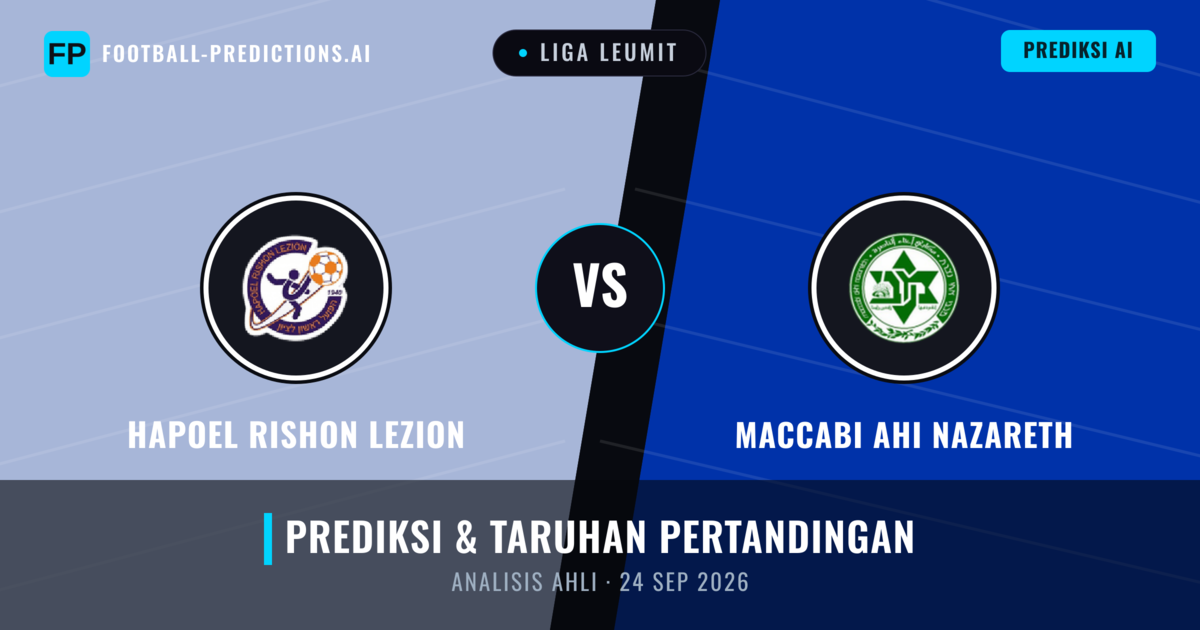 Hapoel Rishon LeZion vs Maccabi Ahi Nazareth — prediksi dan pratinjau pertandingan