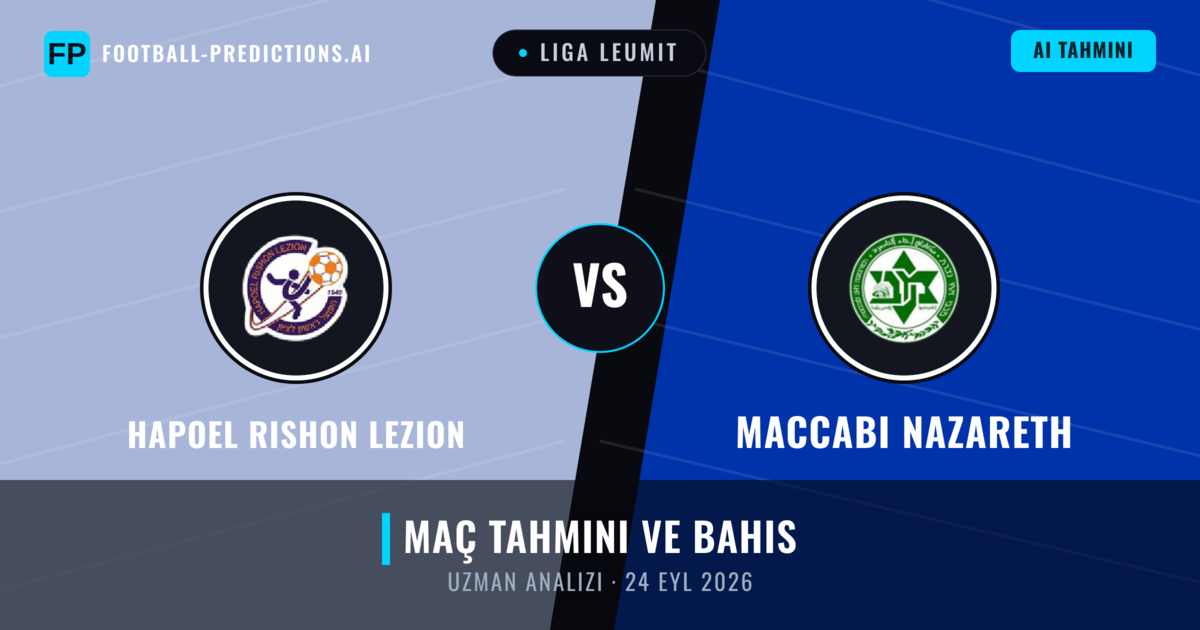 Hapoel Rishon LeZion - Maccabi Nazareth — maç tahmini ve önizleme