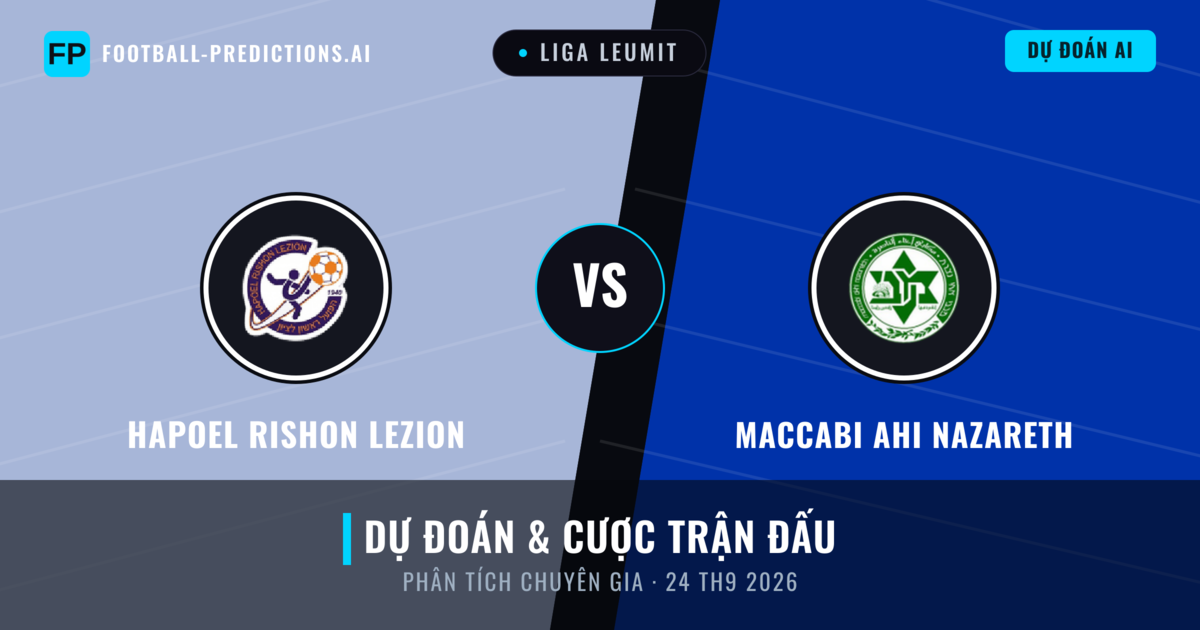 Hapoel Rishon LeZion vs Maccabi Ahi Nazareth — dự đoán và xem trước trận đấu