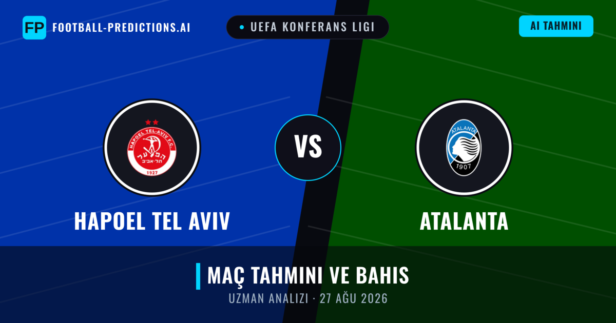Hapoel Tel Aviv - Atalanta — maç tahmini ve önizleme