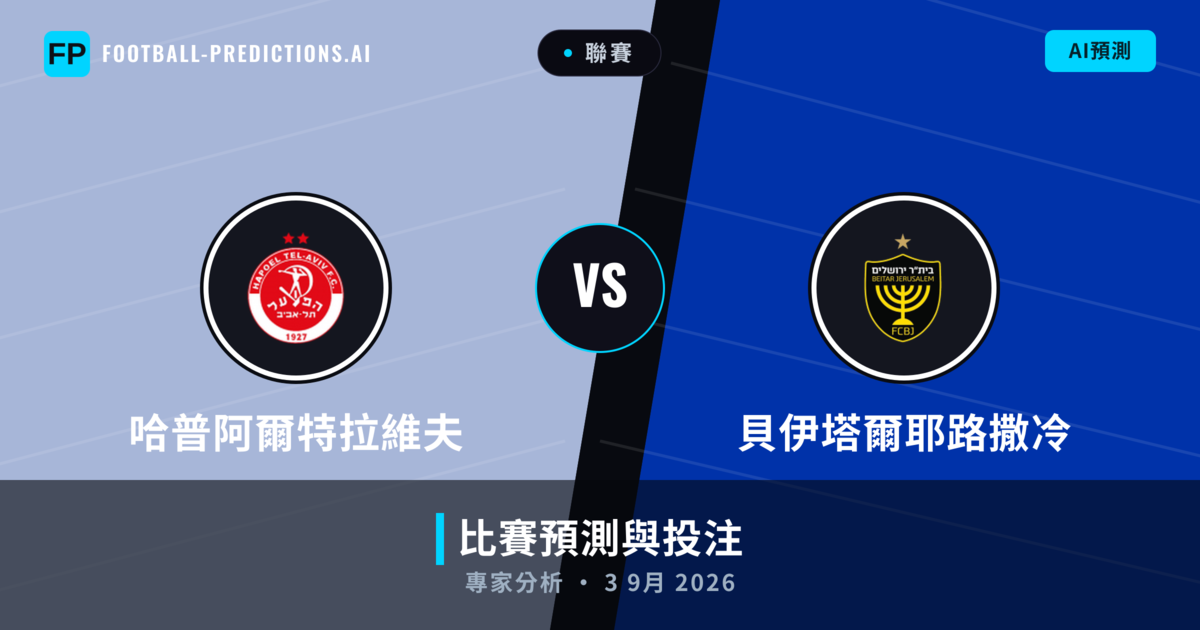 哈普阿爾特拉維夫 vs 貝伊塔爾耶路撒冷 — 比赛预测和前瞻