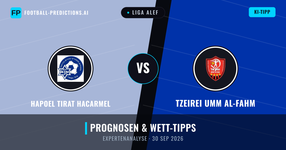 Hapoel Tirat HaCarmel vs Tzeirei Umm al-Fahm — Prognose und Spielvorschau