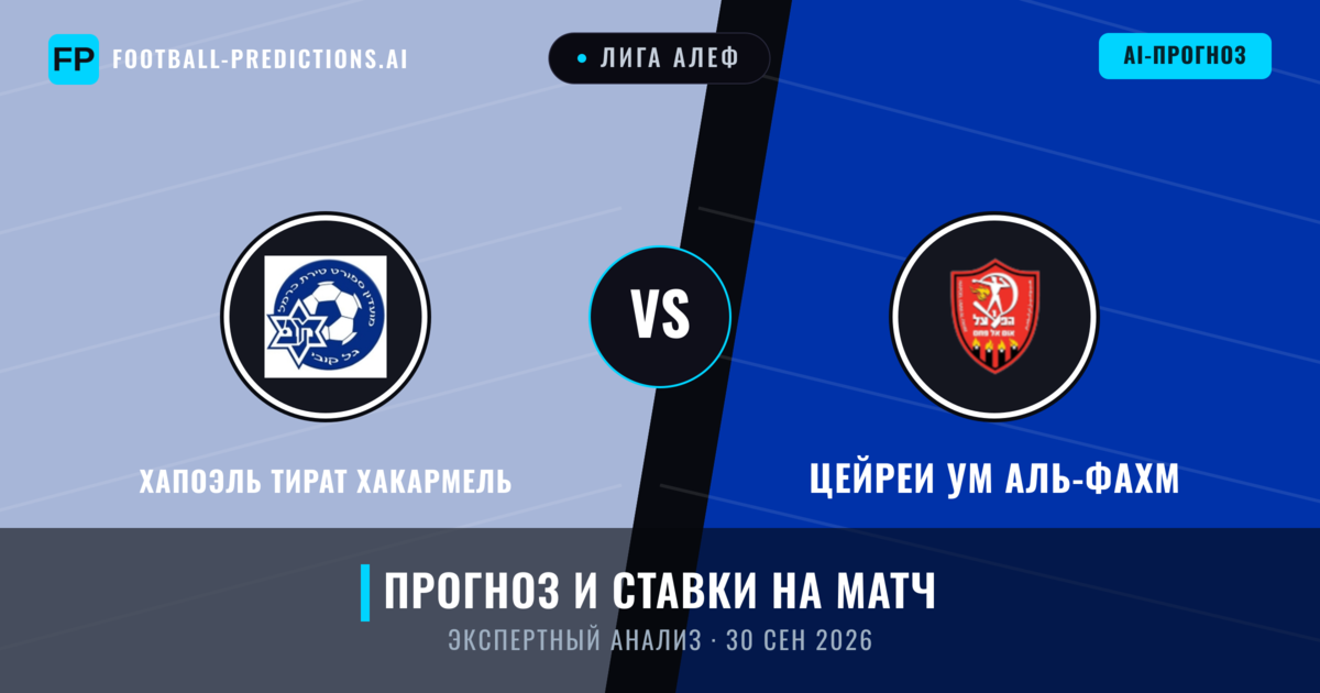 Хапоэль Тират ХаКармель – Цейреи Ум аль-Фахм — прогноз и превью матча