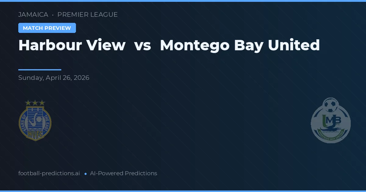 Harbour View vs Montego Bay United — pronostic et avant-match
