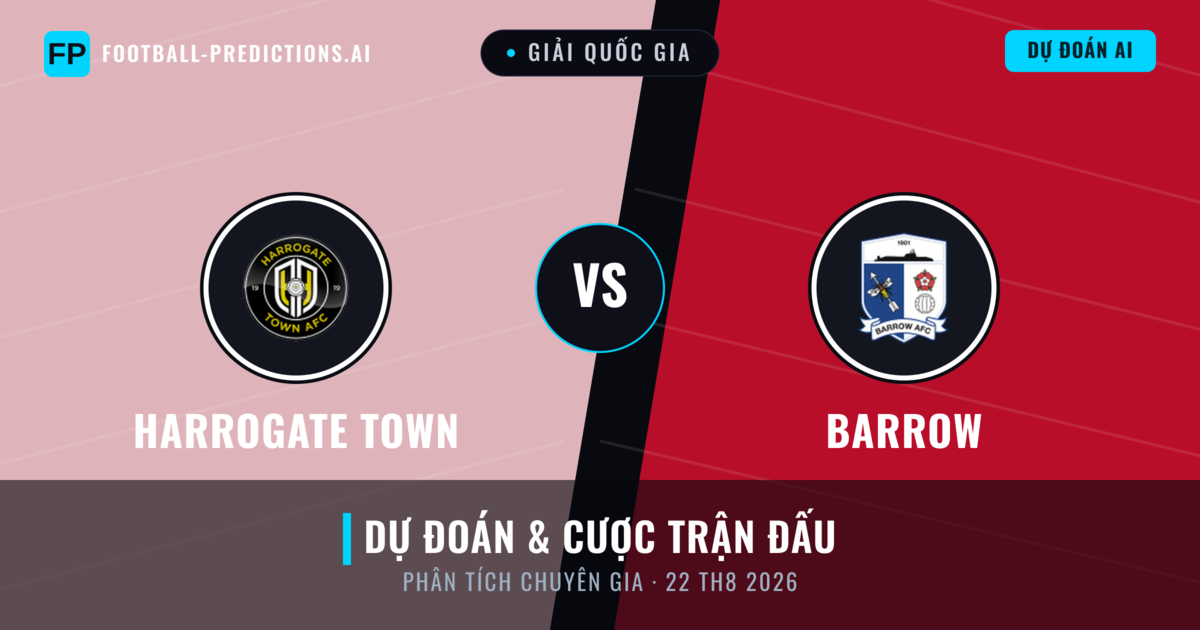 Harrogate Town vs Barrow — dự đoán và xem trước trận đấu