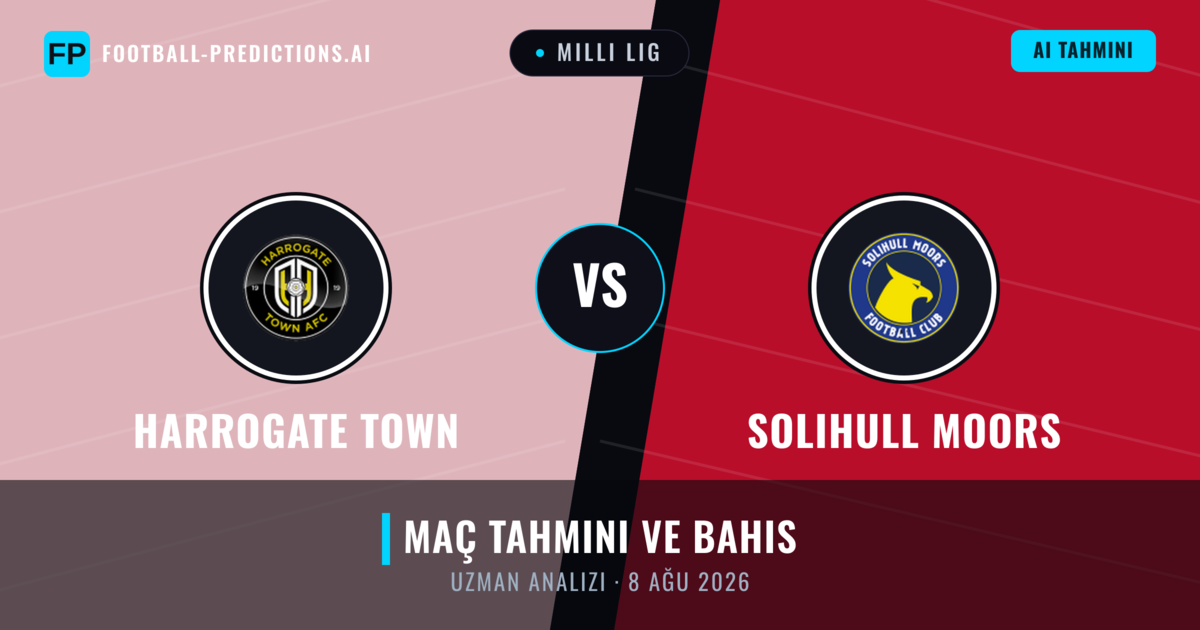 Harrogate Town - Solihull Moors — maç tahmini ve önizleme