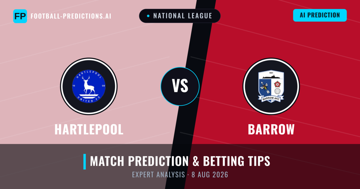 Hartlepool vs Barrow — match prediction & preview