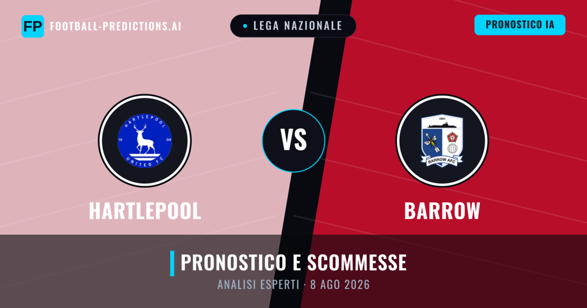 Hartlepool vs Barrow — pronostico e anteprima del match
