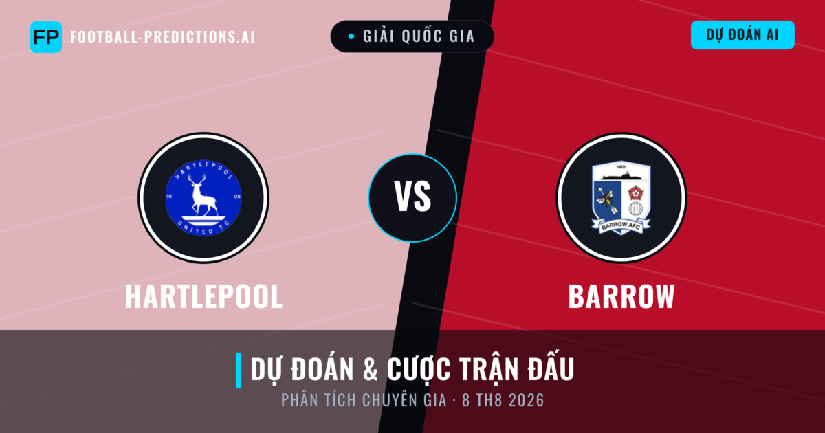 Hartlepool vs Barrow — dự đoán và xem trước trận đấu