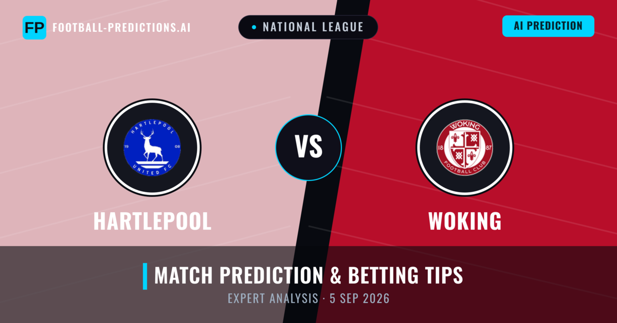 Hartlepool vs Woking — match prediction & preview