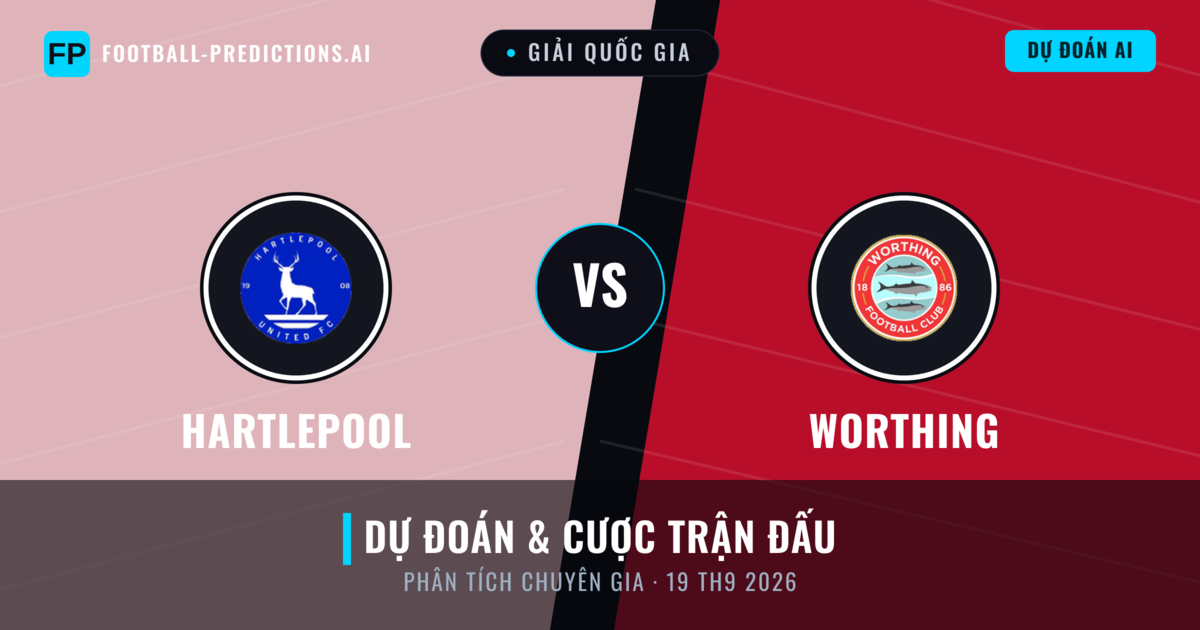 Hartlepool vs Worthing — dự đoán và xem trước trận đấu