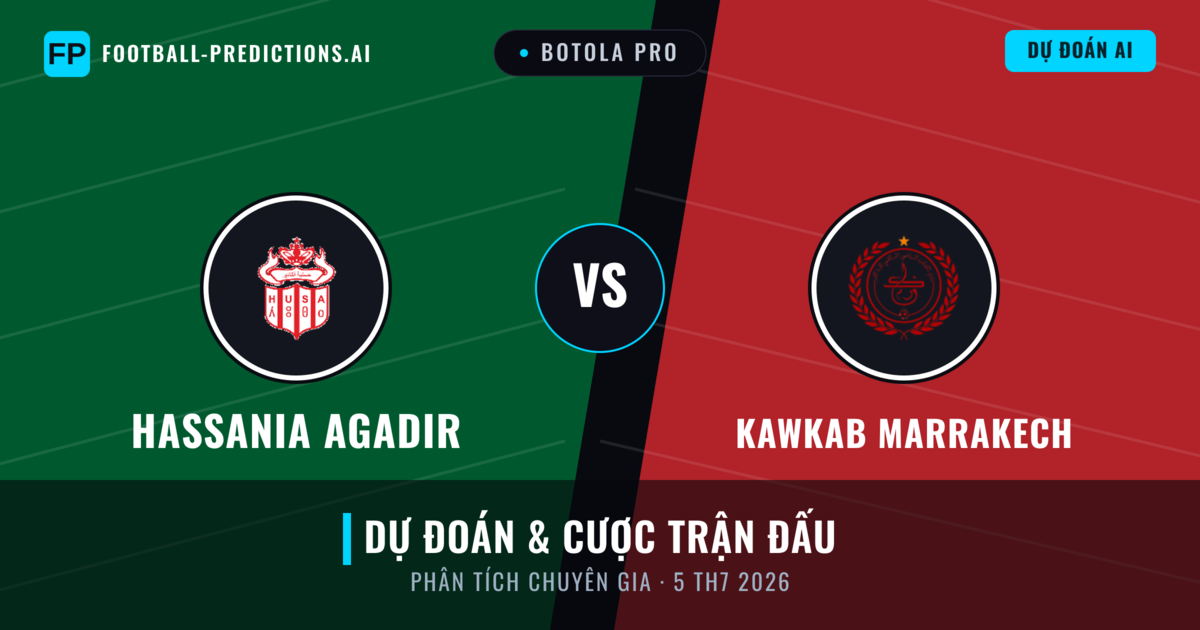 Hassania Agadir vs Kawkab Marrakech — dự đoán và xem trước trận đấu