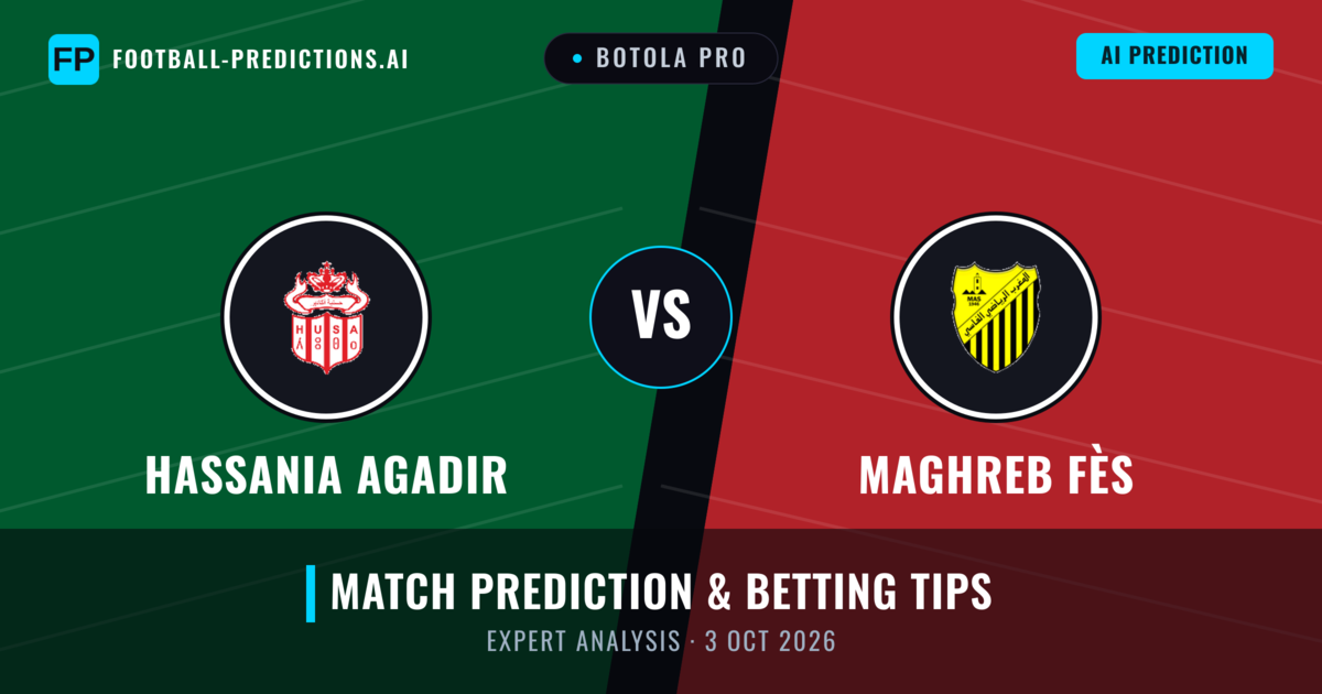 Hassania Agadir vs Maghreb Fès — match prediction & preview