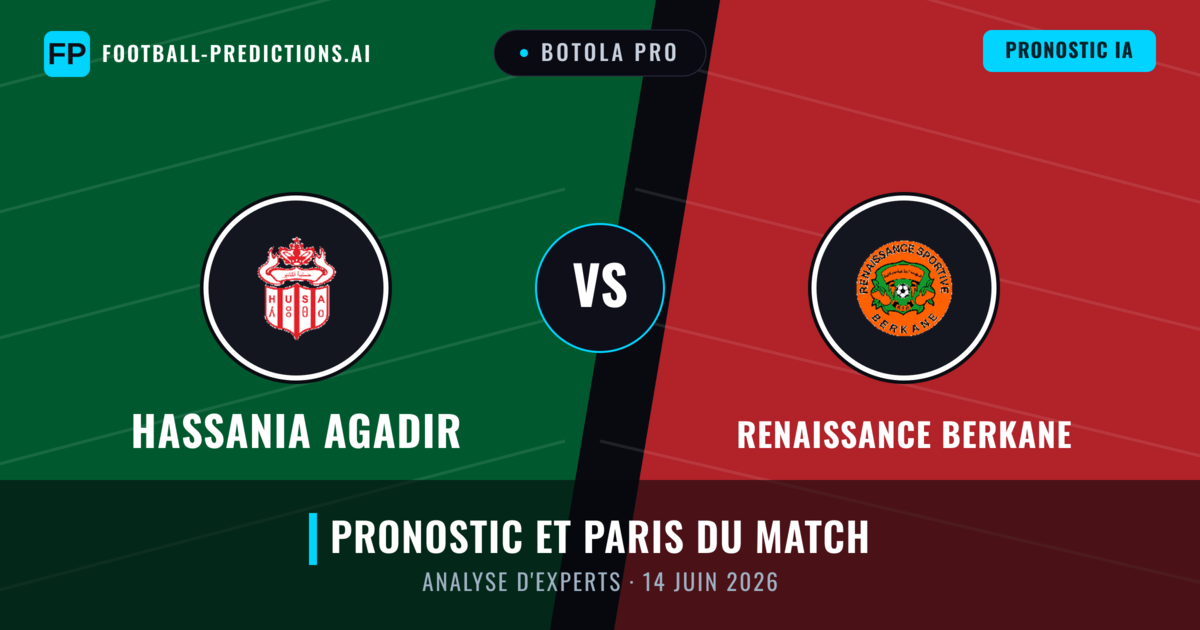 Hassania Agadir vs Renaissance Berkane — pronostic et avant-match