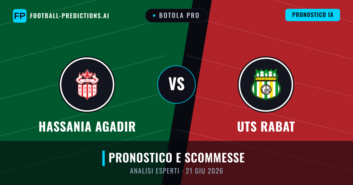 Hassania Agadir vs UTS Rabat — pronostico e anteprima del match