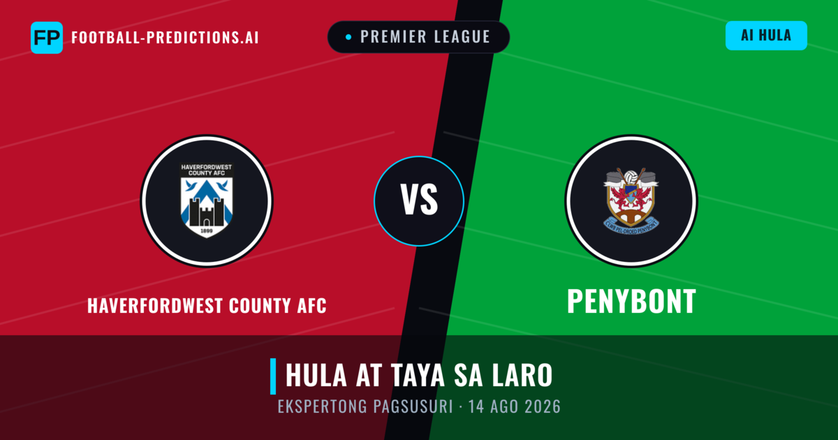 Haverfordwest County AFC vs Penybont — hula at preview ng laban