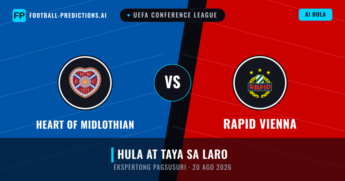 Heart of Midlothian vs Rapid Vienna — hula at preview ng laban