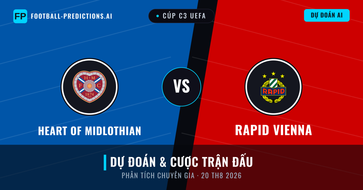Heart of Midlothian vs Rapid Vienna — dự đoán và xem trước trận đấu