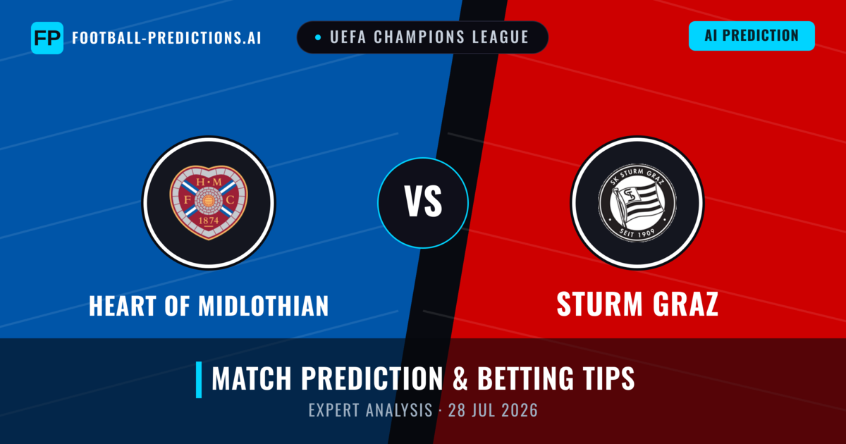 Heart Of Midlothian vs Sturm Graz — match prediction & preview