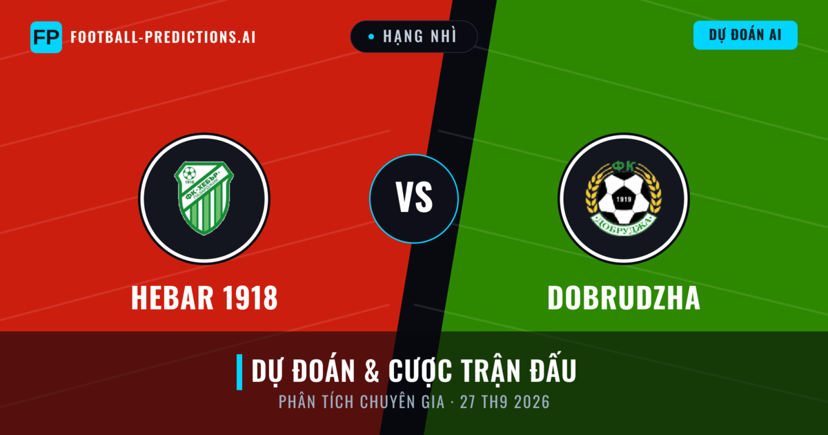 Hebar 1918 vs Dobrudzha — dự đoán và xem trước trận đấu