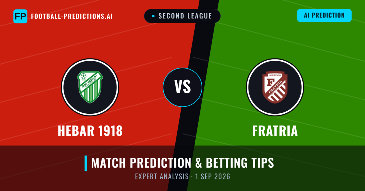 Hebar 1918 vs Fratria — match prediction & preview