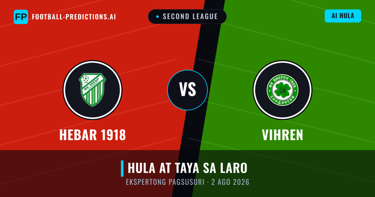 Hebar 1918 vs Vihren — hula at preview ng laban