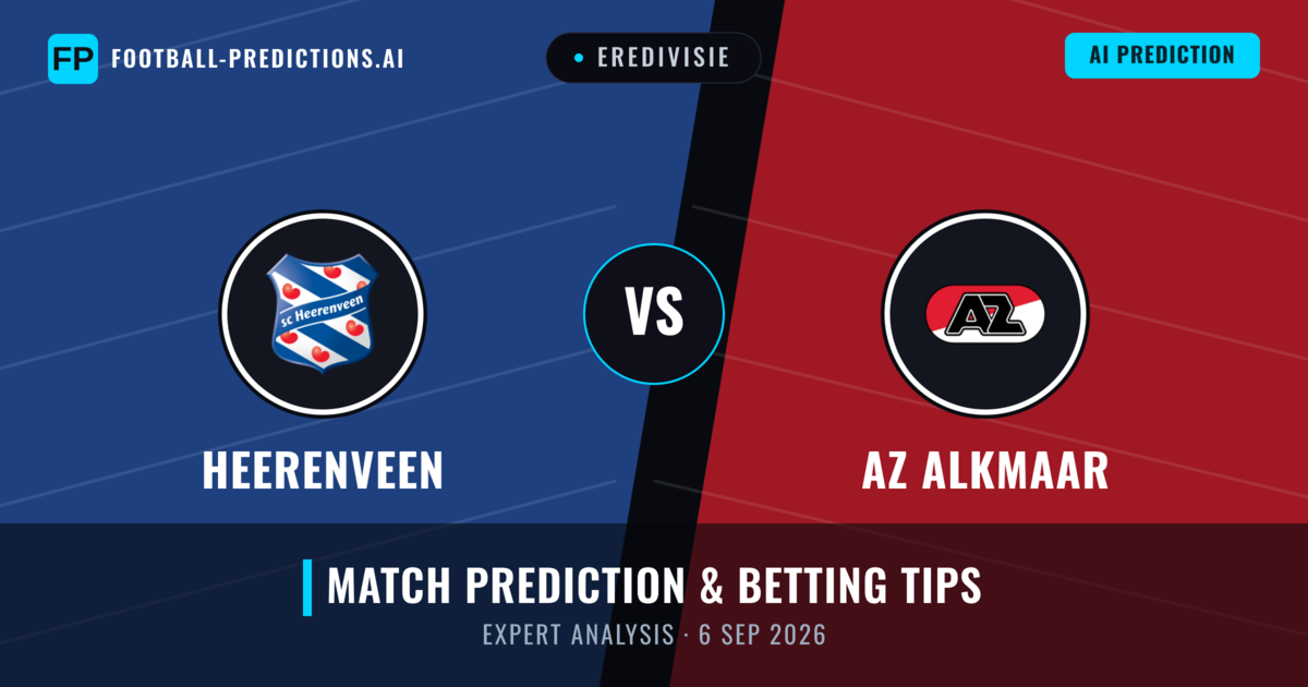 Heerenveen vs AZ Alkmaar — match prediction & preview