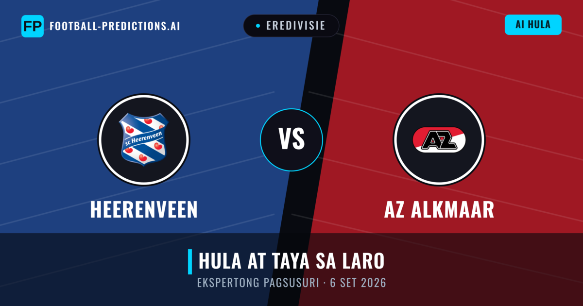 Heerenveen vs AZ Alkmaar — hula at preview ng laban