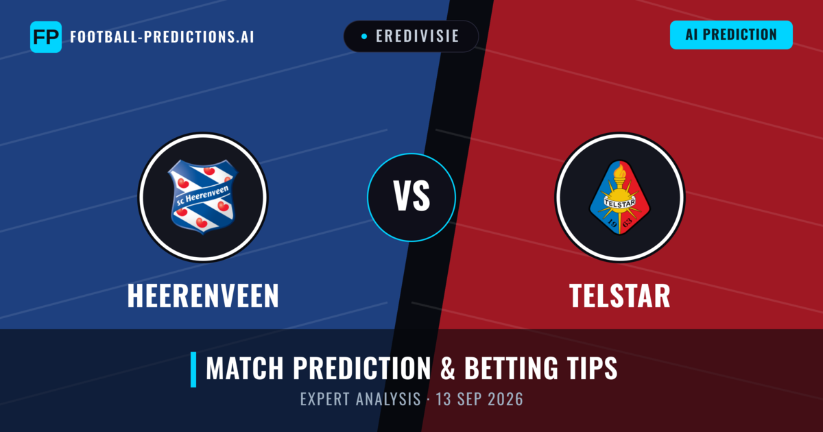 Heerenveen vs Telstar — match prediction & preview