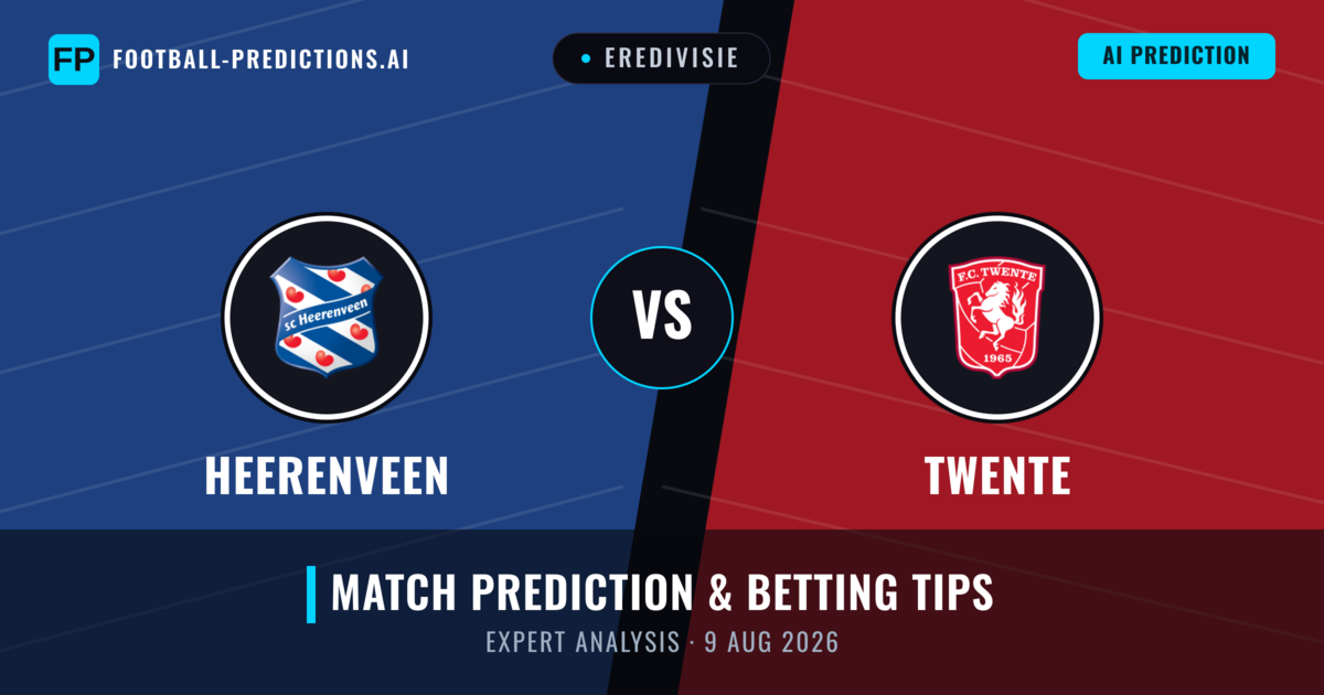 Heerenveen vs Twente — match prediction & preview