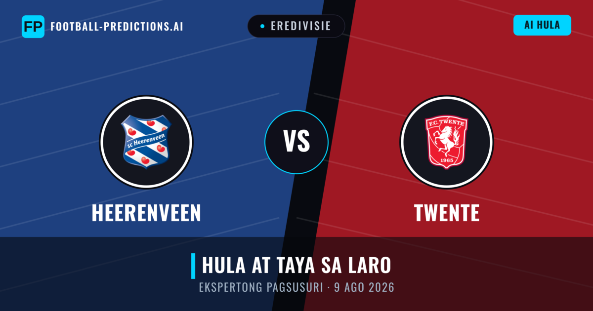 Heerenveen vs Twente — hula at preview ng laban