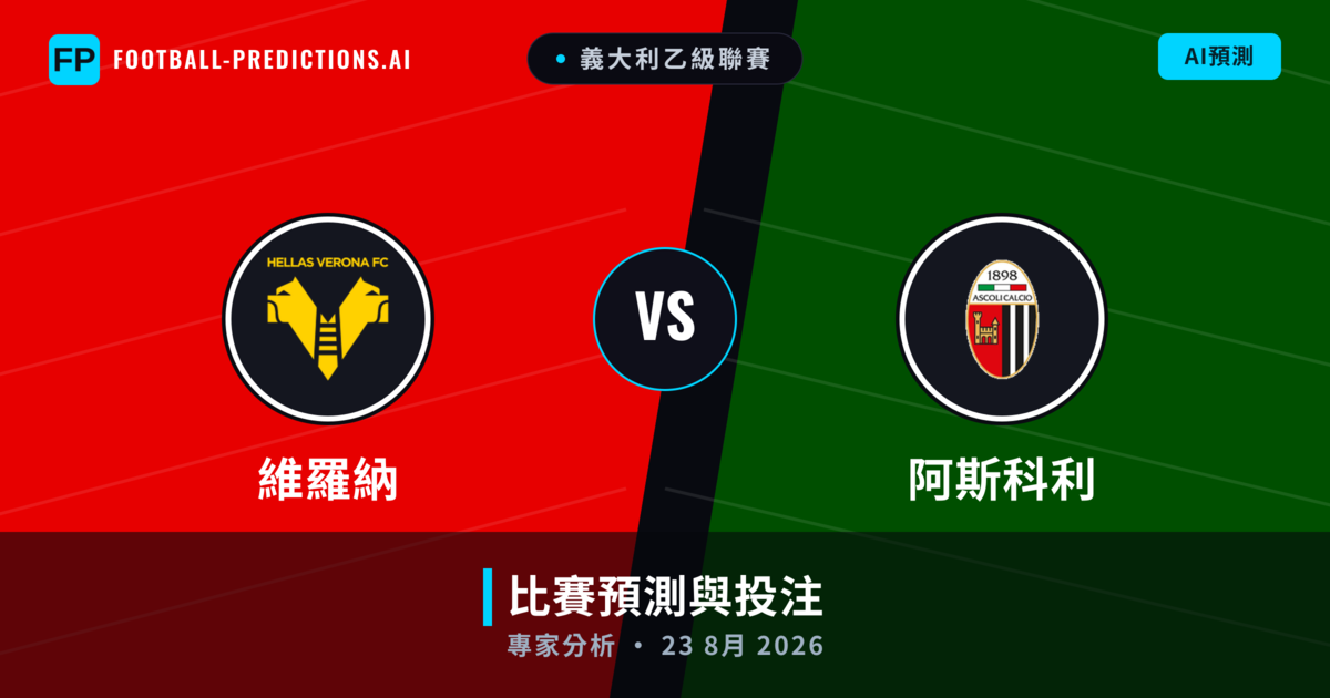 維羅納 vs 阿斯科利 — 比赛预测和前瞻