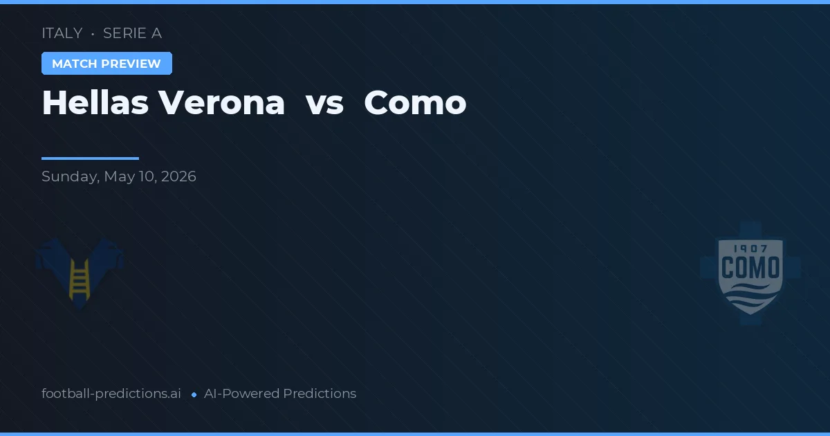 Hellas Verona vs Como — Prognose und Spielvorschau