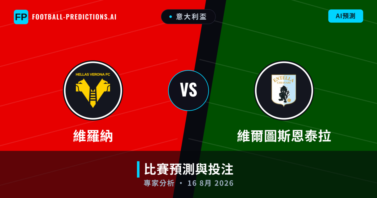 維羅納 vs 維爾圖斯恩泰拉 — 比赛预测和前瞻
