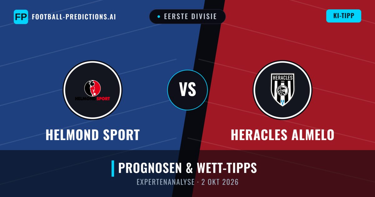 Helmond Sport vs Heracles Almelo — Prognose und Spielvorschau
