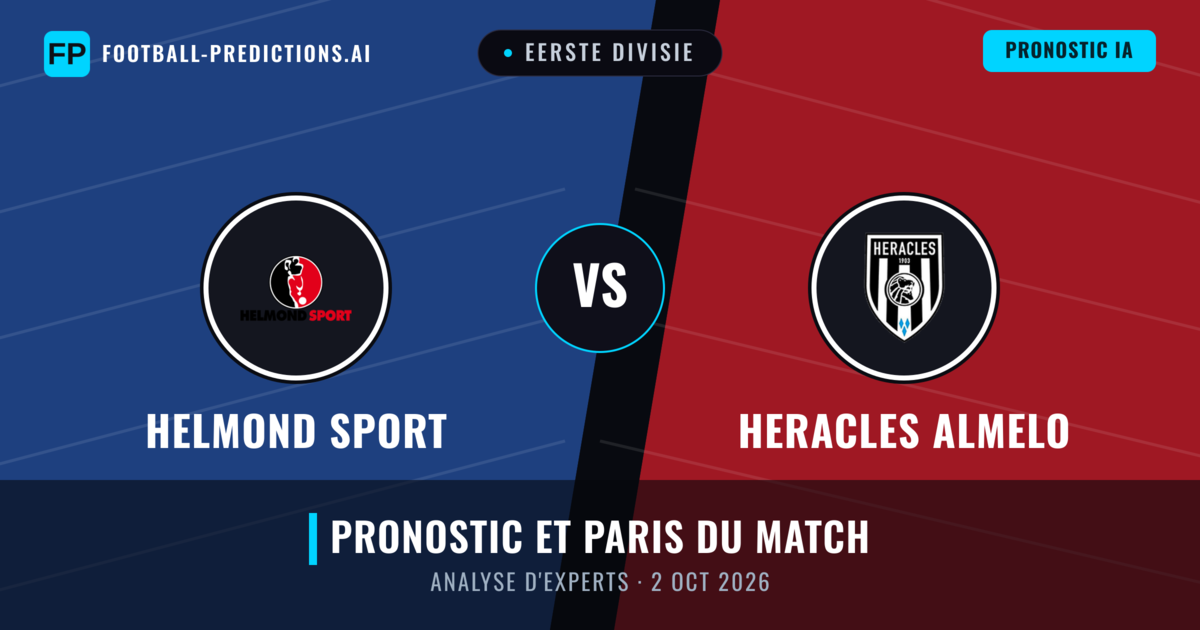 Helmond Sport vs Heracles Almelo — pronostic et avant-match